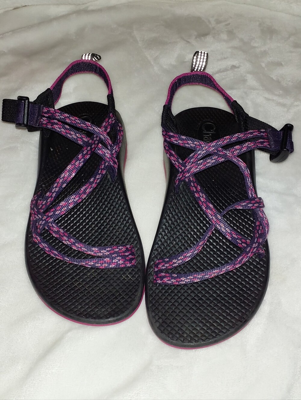 Chaco ZX1 Ecotread Speck Grenadine J180262 Sport Sandals Girls 5 (9e7)